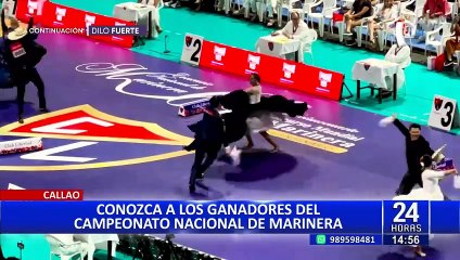 ¿Quiénes son los ganadores del campeonato nacional de marinera?