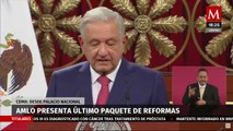 AMLO presenta su último paquete de reformas desde Palacio Nacional
