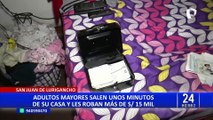 San Juan de Lurigancho: adultos mayores salen a ponerse inyección y roban en su vivienda
