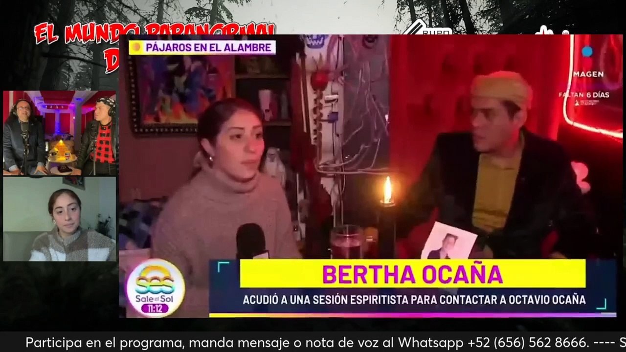 Octavio Ocaña, Intento de contacto  a través de un médium