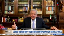 López Obrador y Biden acuerdan continuar con su productiva asociación frente a la migración