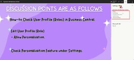 Personalization Feature Activation for User Profile (Role) in Business Central | Part-1