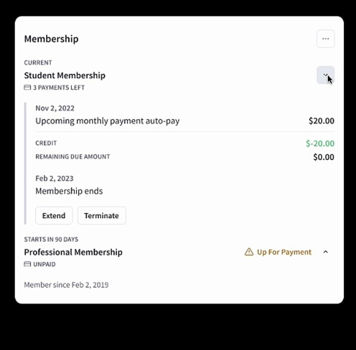 Membership card