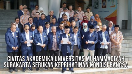 Universitas Muhammadiyah Surakarta (UMS) Serukan Maklumat Kebangsaan, Prihatin Dengan Kondisi Bangsa