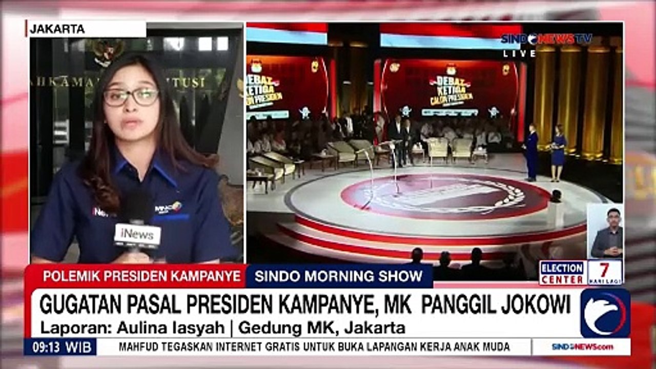 Gugatan Pasal Presiden Kampanye, MK Panggil Jokowi