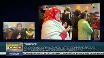 Türkiye: Ciudadanos realizaron acto en honor  a víctimas del terremoto de Hatay