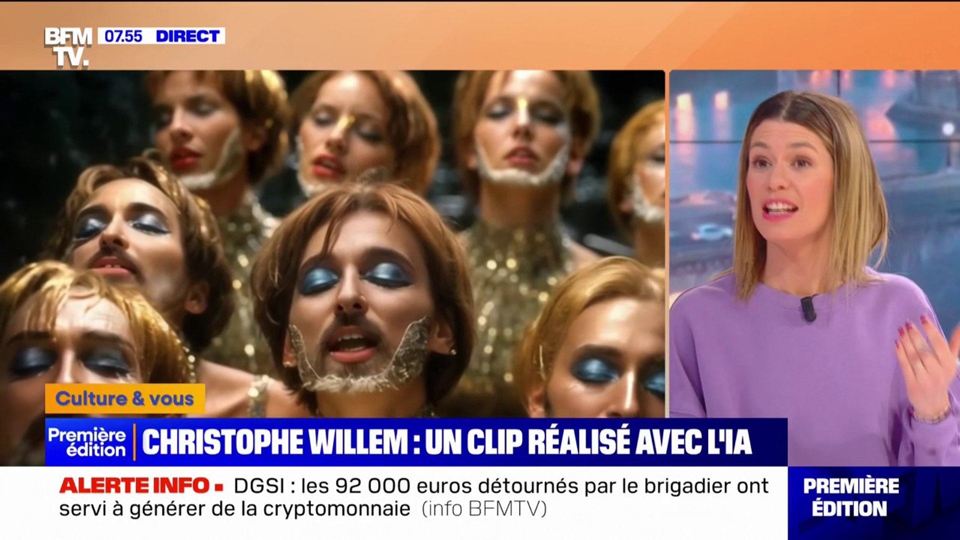 ⁣Christophe Willem réalise le clip de sa chanson