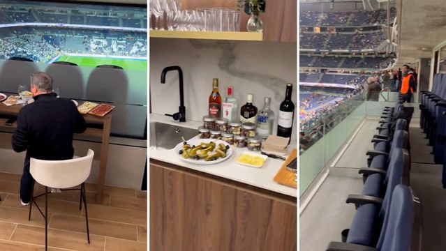 El balcón VIP del Bernabéu con el que todos alucinan y eso que es de los palcos más modestos