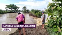 Tanggul Sungai Plalangan di Lamongan Jebol, Puluhan Hektare Tambak Kebanjiran