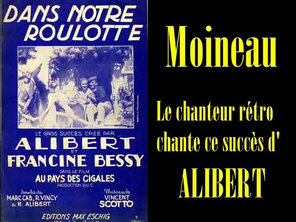 Moineau au piano chante: Dans notre roulotte.