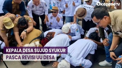 Massa Apdesi Sujud Syukur Pasca Direvisinya Undang-Undang Desa