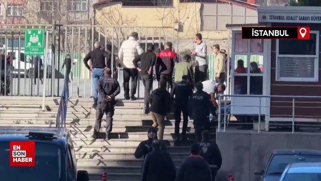 Çağlayan Adliyesi önünde hareketli anlar: Silah sesleri yükseldi