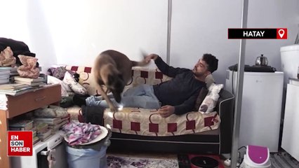 Depremde sahibini uyandıran Şila konteyner kentteki çocukların neşesi