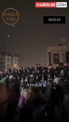 Hataylılar asrın felaketinde kaybettiklerini "Ayrılık" şarkısıyla andı