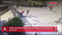 Çağlayan Adliyesi'nde polise saldırı anı kamerada