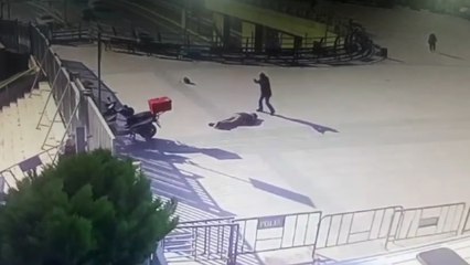 Çağlayan'daki çatışma anı kamerada