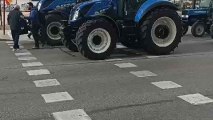 Los agricultores protestan en Albacete con una tractorada
