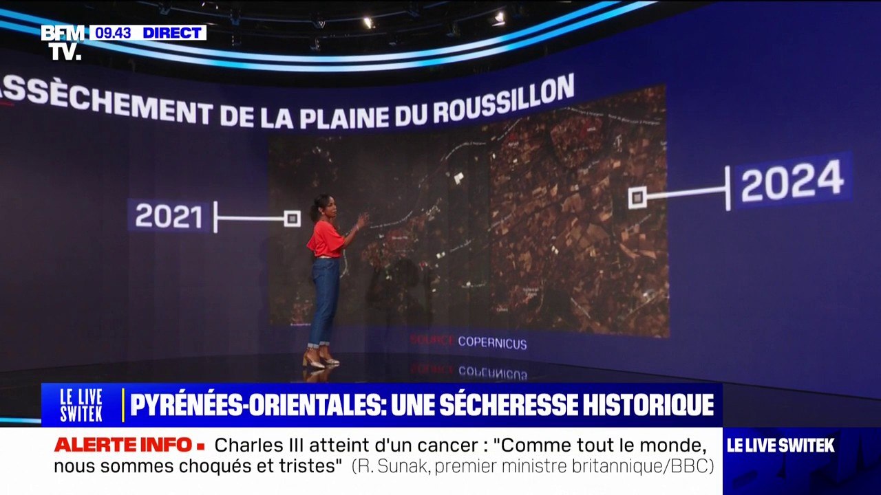 Pyrénées-Orientales: vu du ciel, le département change de couleur avec la sécheresse