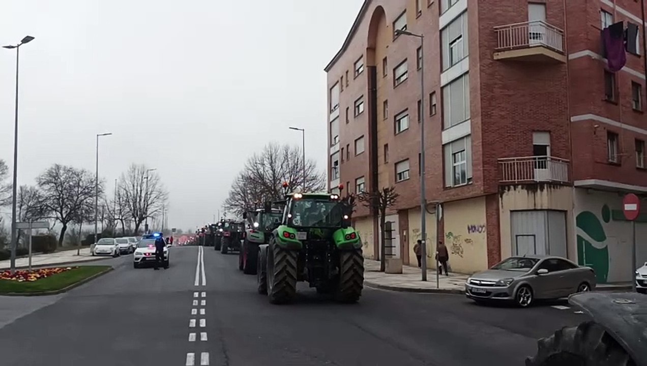 Los tractores colapsan Miranda de Ebro