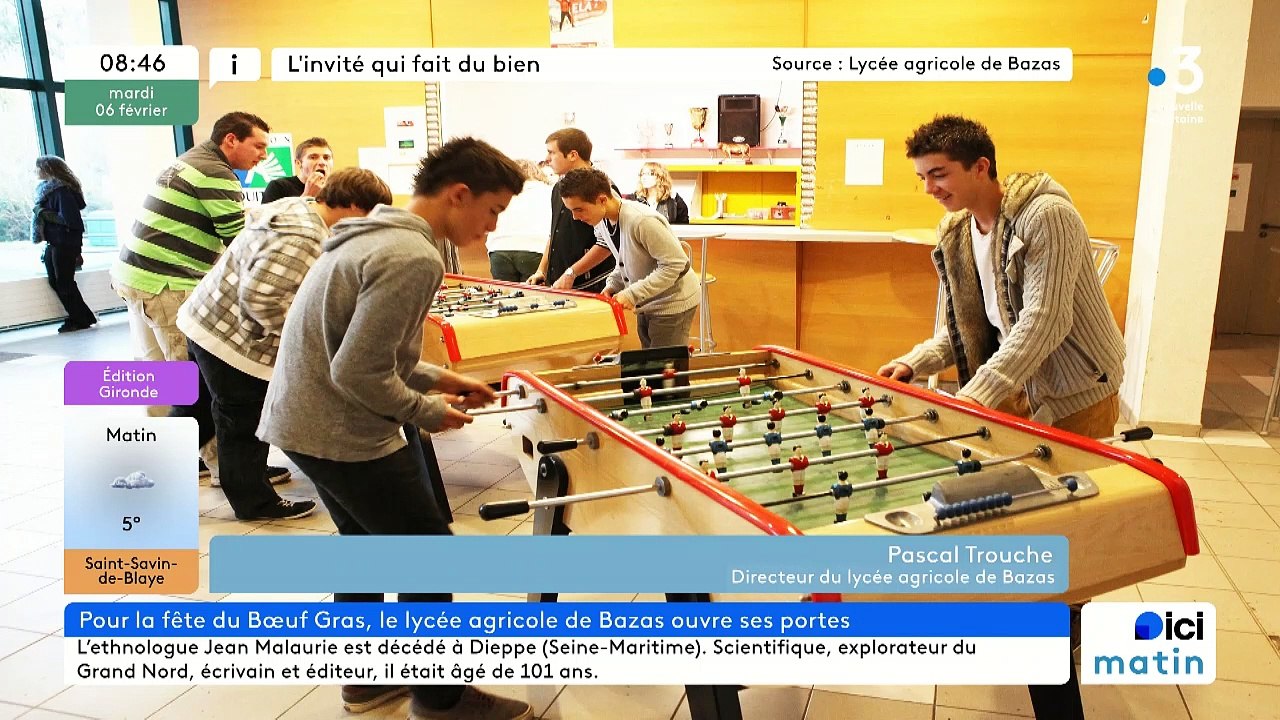 La fête des Boeufs gras au lycée agricole à Bazas