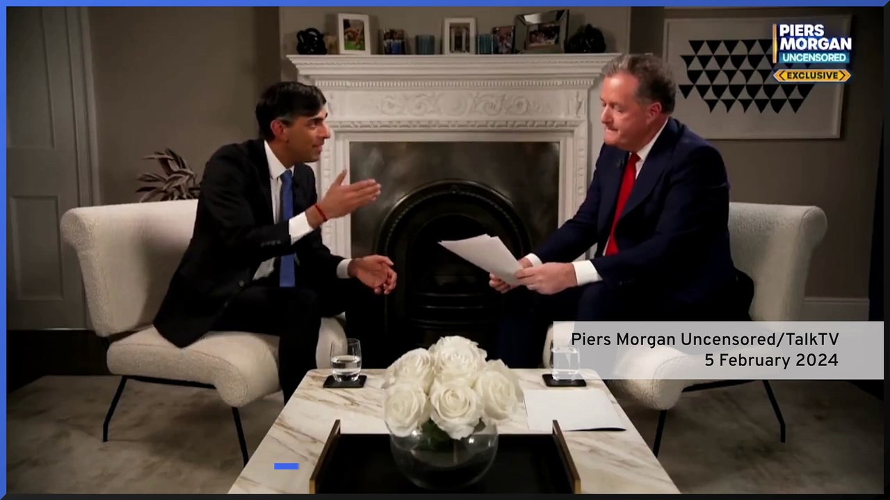 Piers Morgan makes a bet with Rishi Sunak that planes to Rwanda will not fly