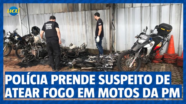 Polícia prende suspeito de atear fogo em motos da PM na Estação São Gabriel