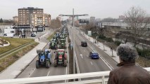 Valladolid, colapsada por la gran tractorada de este martes
