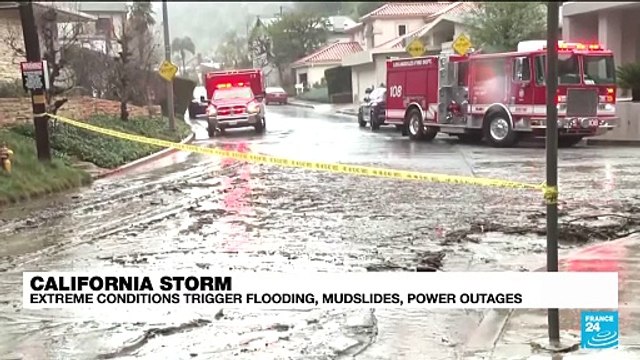 California: storm triggers flooding, mudslides, power outages
