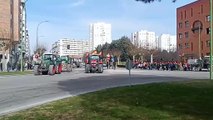 Tractorada en Burgos a las puertas de la Junta de Castilla y León