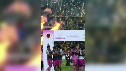 Konfetiyle birlikte Lionel Messi'nin ödü de patladı! İşte o anlar