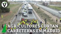 Los agricultores de Madrid sacan sus tractores y protestan en varios puntos de la Comunidad