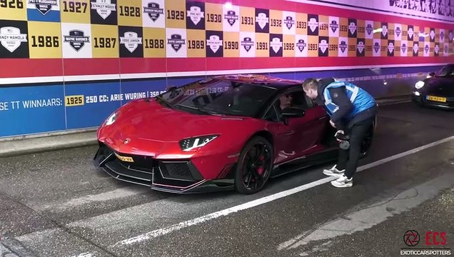 Lamborghini Aventador with Capristo Exhaust - LOUD Revs, Flames & Accelerations !