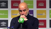 Pep Guardiola shuts down question over Kyle Walker and Neal Maupay confrontation during press conference