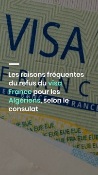 Les raisons fréquentes du refus du visa France pour les Algériens, selon le consulat