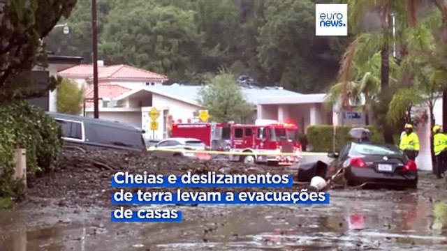 Tempestade na Califórnia causa deslizamentos de terras e deixa 830 mil pessoas sem eletricidade