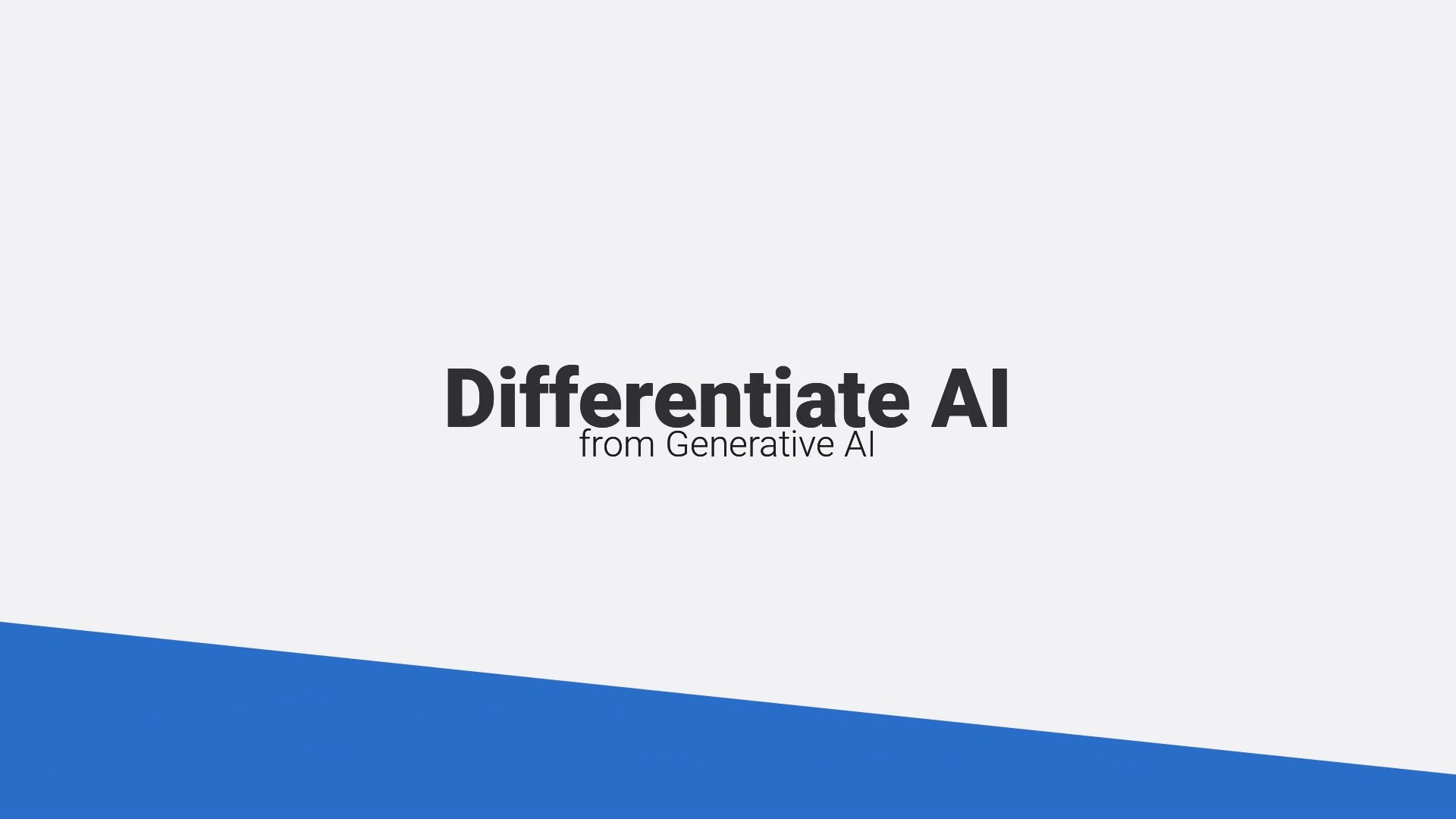 ⁣Differentiate AI from Generative AI