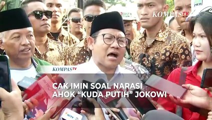Cak Imin Soal Narasi Ahok jadi 'Kuda Putih' Jokowi: Dari Awal Konsisten Tolak Gibran