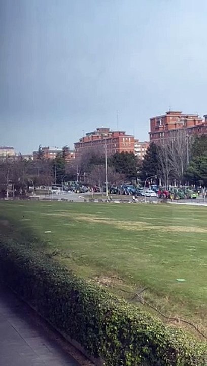 Tractorada desde las Cortes