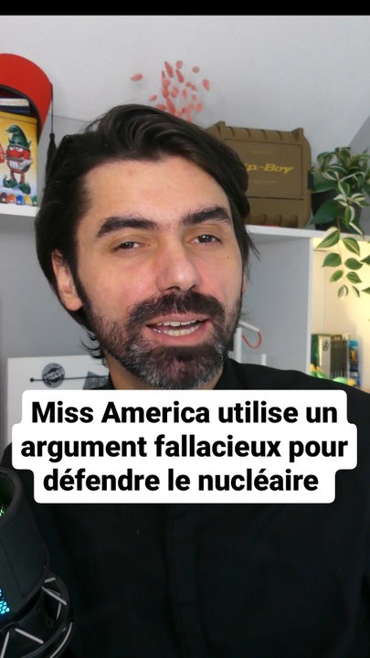 Miss America utilise un argument malhonnête pour défendre le nucléaire.