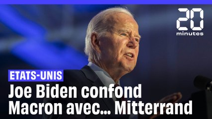 Etats-Unis : Joe Biden confond François Mitterrand et Emmanuel Macron