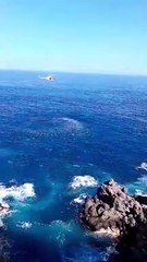Rescatan en helicóptero a dos turistas con hipotermia en el Charco de la Laja
