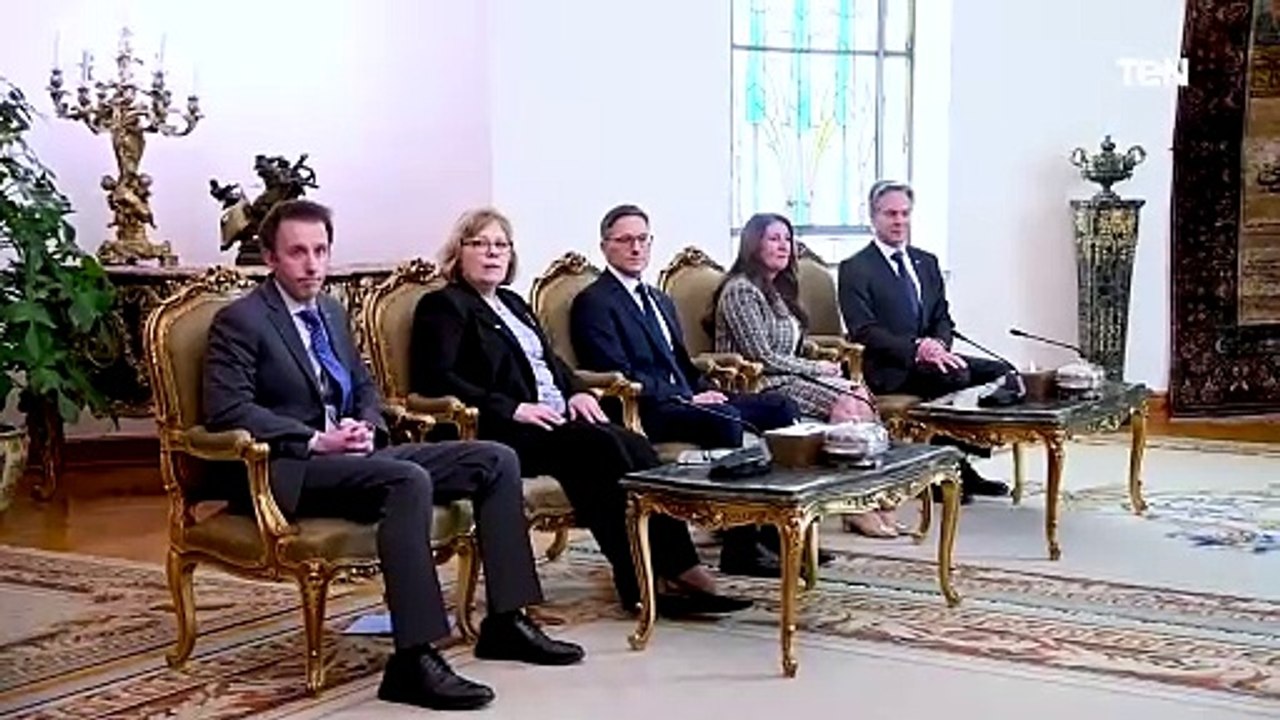 الرئيس عبد الفتاح السيسي يستقبل وزير الخارجية الأمريكي ورئيس شركة "داسو" الفرنسية