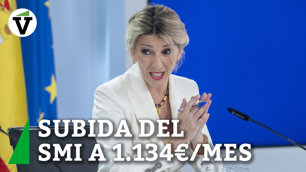 El Gobierno aprueba la subida del SMI a 1.134 euros al mes y asegura que "España es un país mejor"