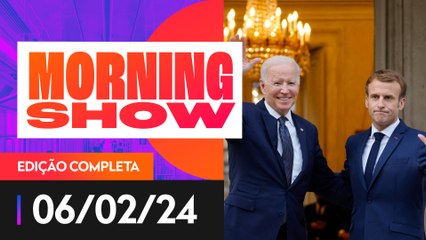 BIDEN TROCA NOME DE PRESIDENTE FRANCÊS - MORNING SHOW - 06/02/2024