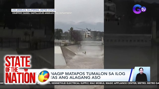 Lalaki, sinagip matapos tumalon sa ilog para iligtas ang alagang aso | SONA