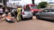 Carros se envolvem em mais uma colisão no cruzamento das ruas Fortaleza e Visconde de Guarapuava