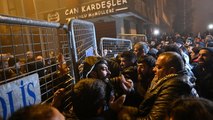 Protesters clash with police in Turkey on anniversary of devastating earthquakes