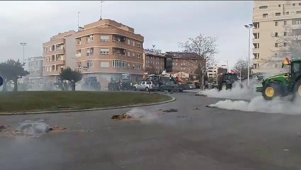 Protesta de agricultores en el Paseo de la Cuba