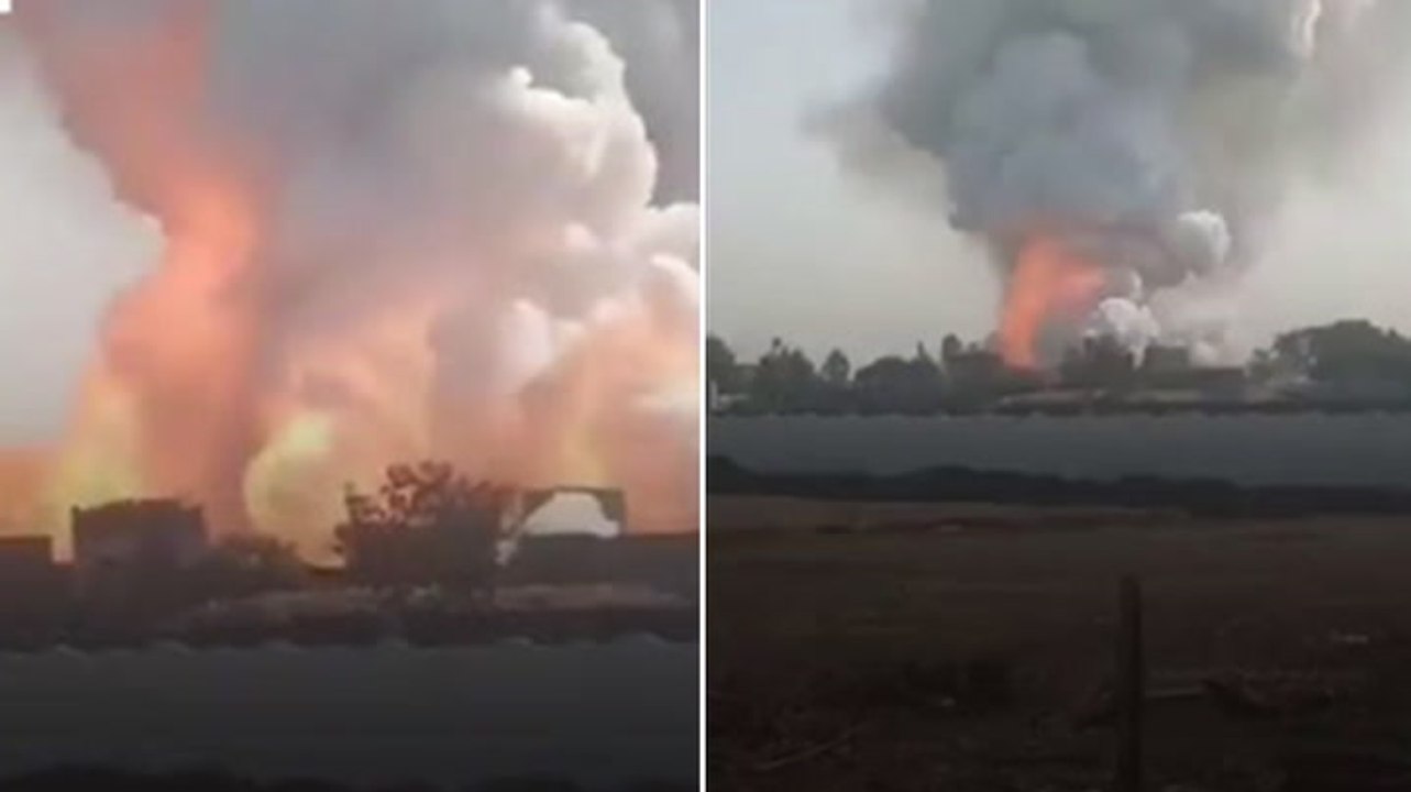 Devastating explosion rips through fireworks factory in India