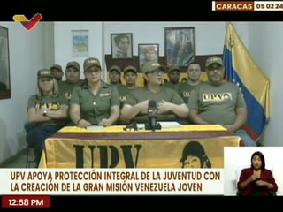 UPV reitera el apoyo a la inclusión y protagonismo a los jóvenes bajo la creación de la GMVJ